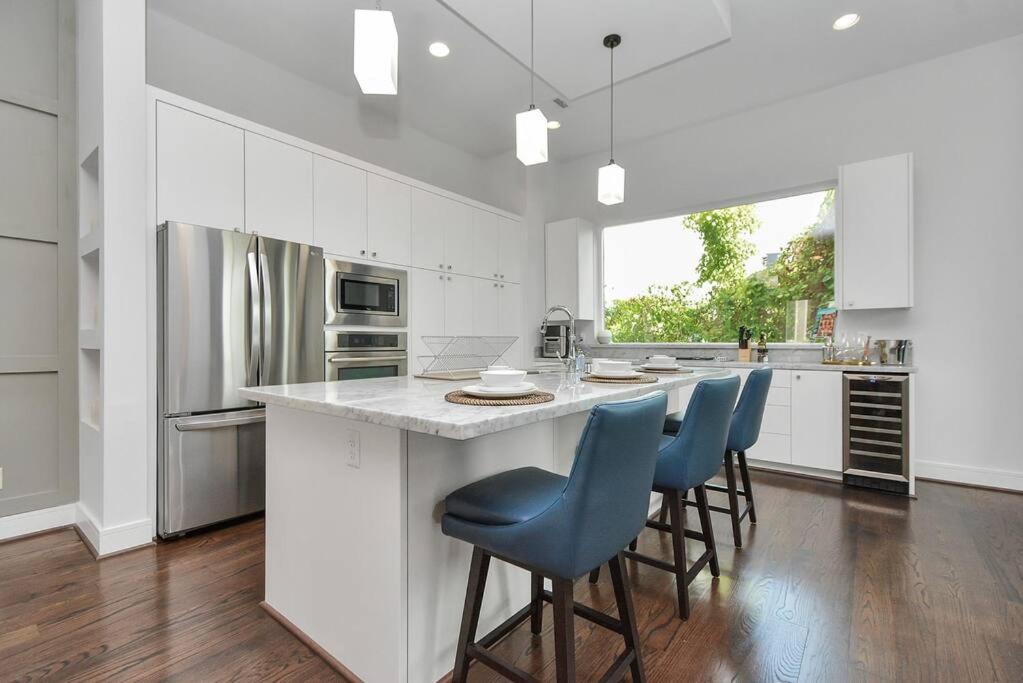 ヒューストン Casa Labella - Downtown Skyline Views - Sleeps 10ヴィラ エクステリア 写真
